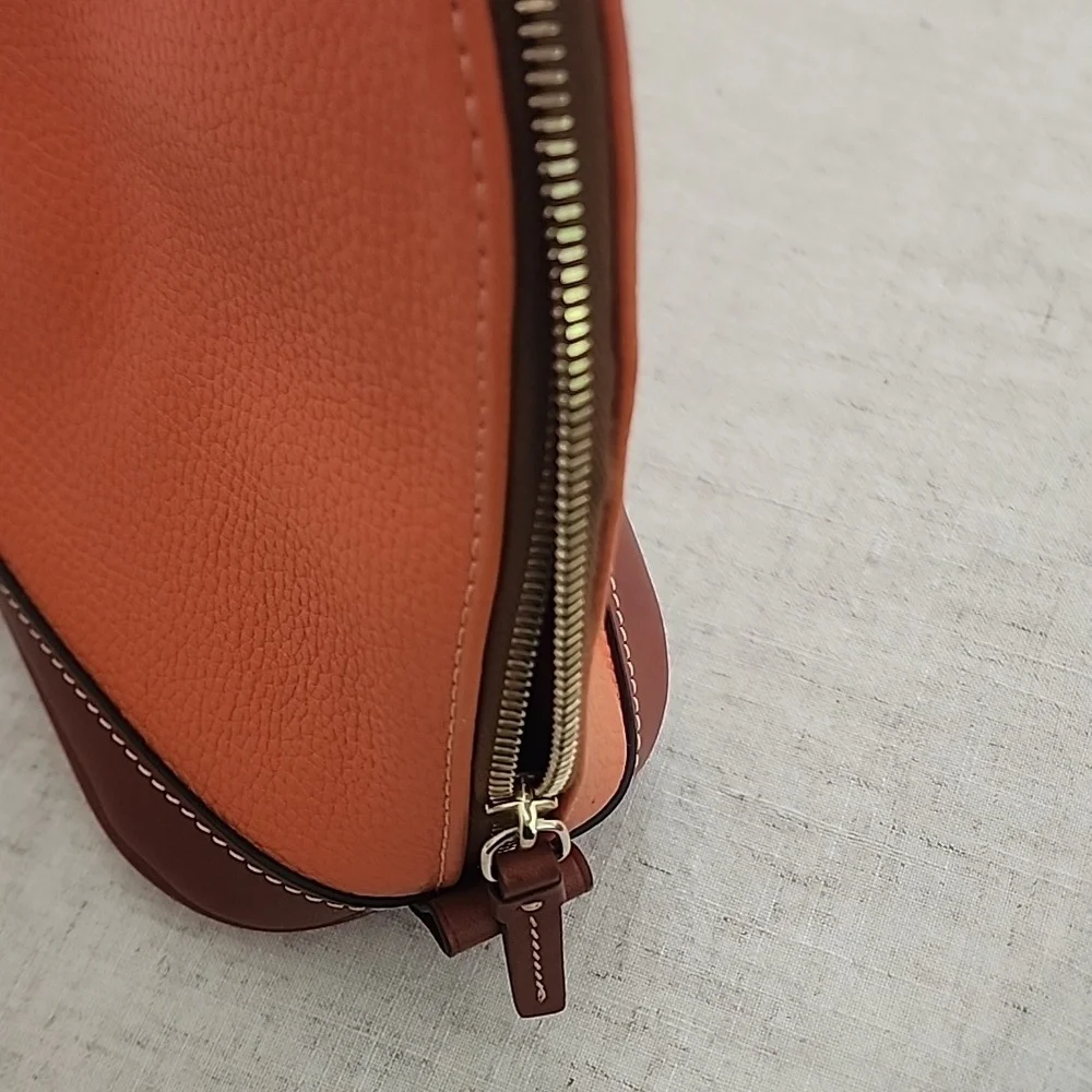 Dooney & Bourke Orange and Brown Satchel - Picture 7 of 7